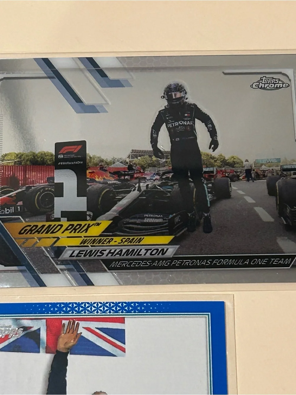 Lewis Hamilton Mercedes Formula 1 Trading Card - Blue & Black